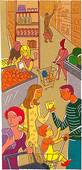 family @ supermarket