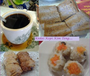 Sajian di Kedai Kopi Kim Teng..